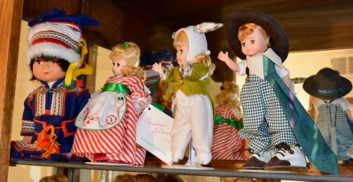 Case FULL of Vintage Dolls