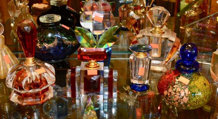 Beautiful Perfume Bottles and Paperweights