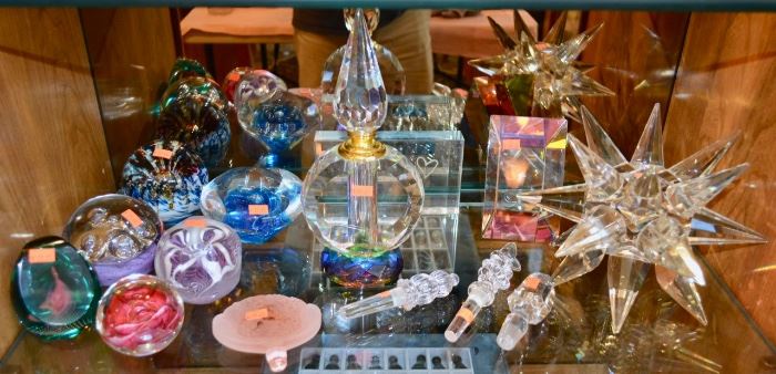 Beautiful Perfume Bottles and Paperweights