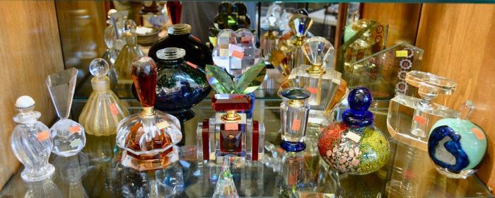 Beautiful Perfume Bottles and Paperweights