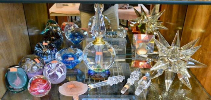 Beautiful Perfume Bottles and Paperweights