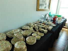 bonus items includes china set Wright, Tyndale & Van Roden "Summertime" Pattern
