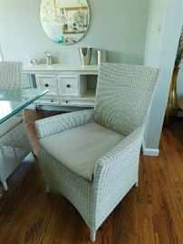 Crate and Barrel dining room chairs 