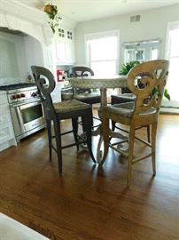 Bistro height table and (4) chairs 
