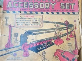 Toy train accessory set