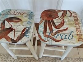 Crab theme stools