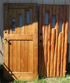Beautiful Hand log doors
