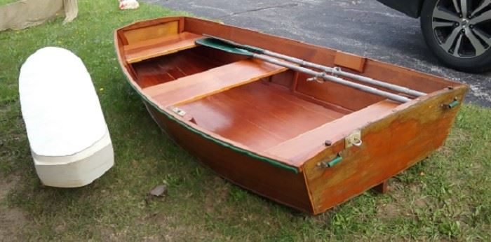 Beautiful Hand Made Boat, was being used as a Decorative Shelf