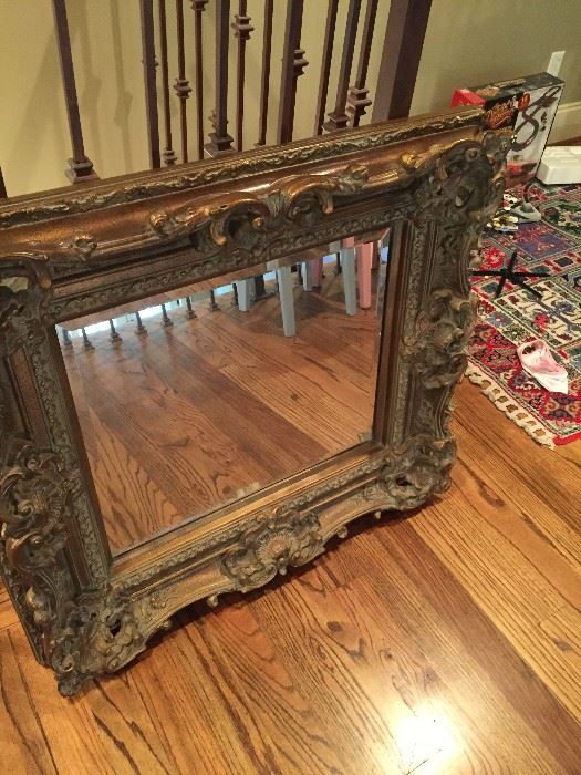 Absolutely gorgeous detailed antique mirror