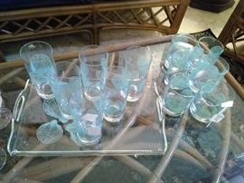 Vintage beach glassware 