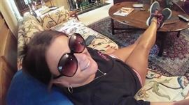 We don't know who this is,,,just wandered in & started trying on sunglasses