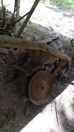 Vintage plows farm implements