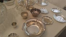 Silver plate serving