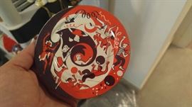 Vintage Halloween metal toys noise maker