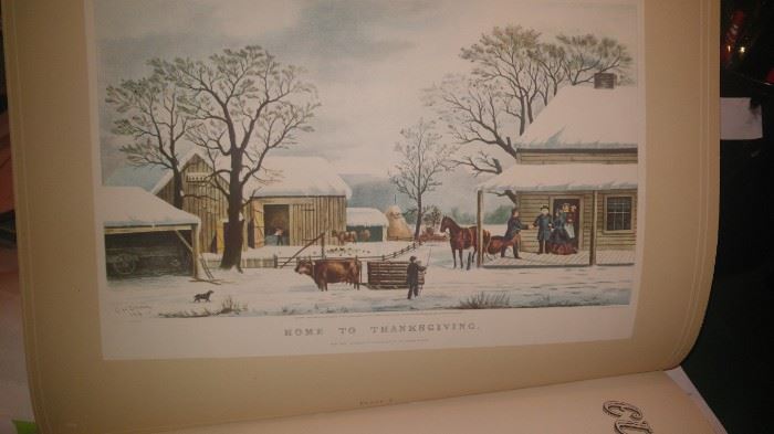 Vintage books curried & ives & more