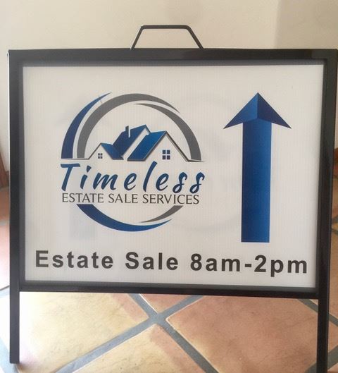 Follow the Timeless directional signs to the sale