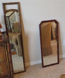 Bombay bamboo motif mirror