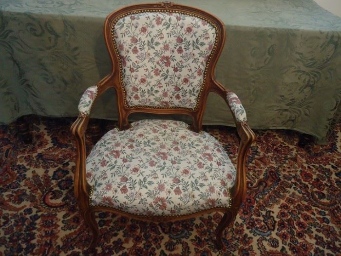 Vintage wide seat chair