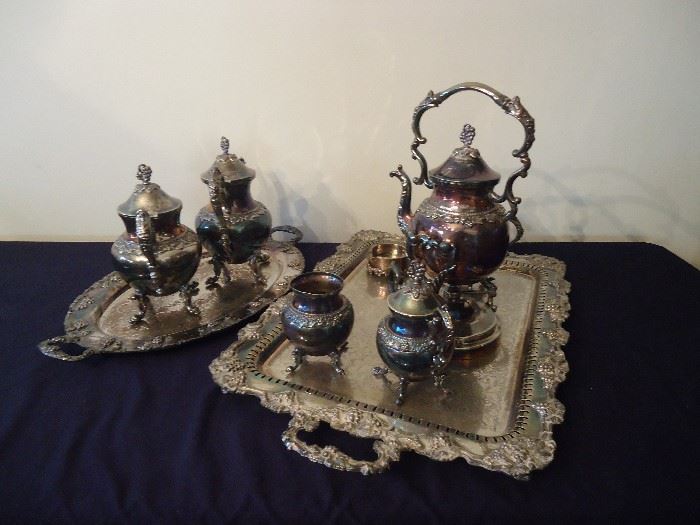 Silver plated tea sets