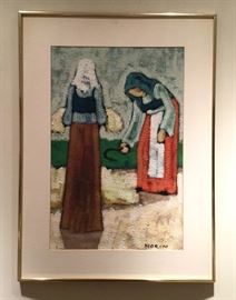 Oil on canvas signed Morin.