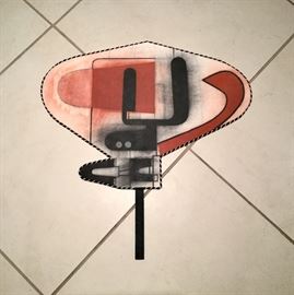 St. Louis artist David Storey custom made Art Fan dated 1992.