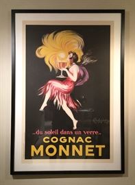 Large framed French advertising poster.