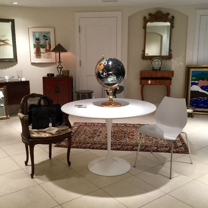 Nice assortment of interesting antiques and contemporary art.