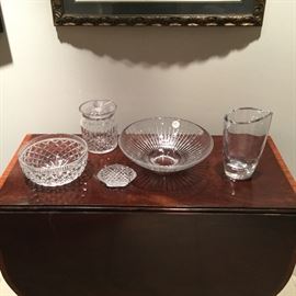 Assortment of Waterford and better quality glass.