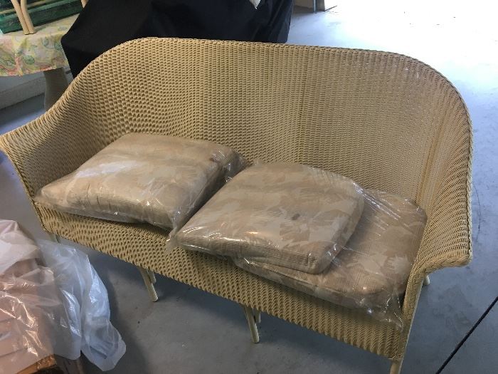 Vintage wicker sofa