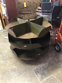 Large revolving metal nail/screw bin