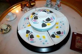 Retro lazy susan set