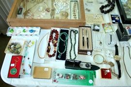 Jewelry - vintage costume, sterling, gold, pocket knives, watches, lighters, and more!