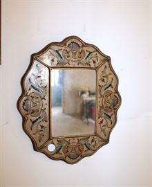 Small painted mirror