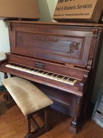 Beautiful old upright piano