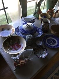 Flow blue and German porcelain