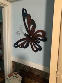  a large rustic butterfly