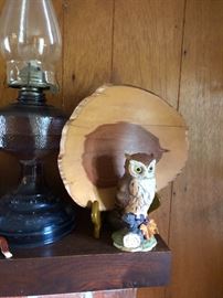 a wise old owl next to a Wuestefeld bowl