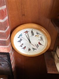 a chirping bird clock