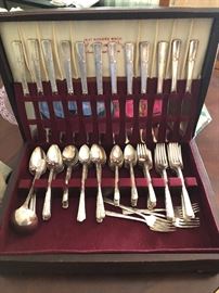 gorgeous huge silver plate set