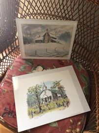 more vintage art work prints