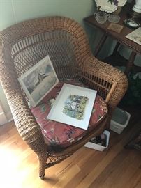 nice vintage rattan chair