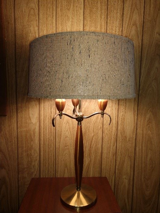 Amazing Mid-Century copper and brass lamp