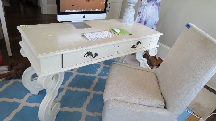 Gorgeous white office desk can also be used as a writing desk, make-up station, craft room etc