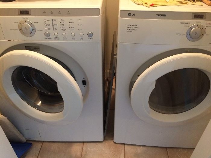 LG HE washer and dryer