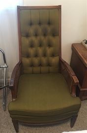 Vintage olive green Lenoir City Chair
