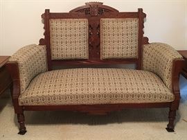 Eastlake Victorian Settee