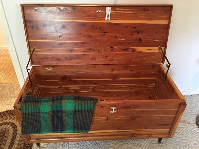 A large cedar chest