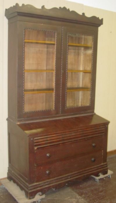 1800's Bookcase w/Desk