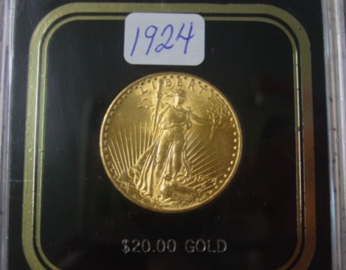 1924 Gold $20.00 Coin