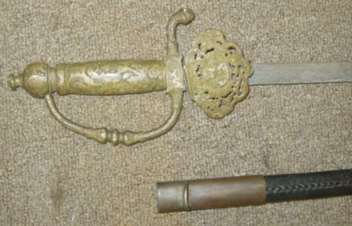 Close Up Of Sword Handle
